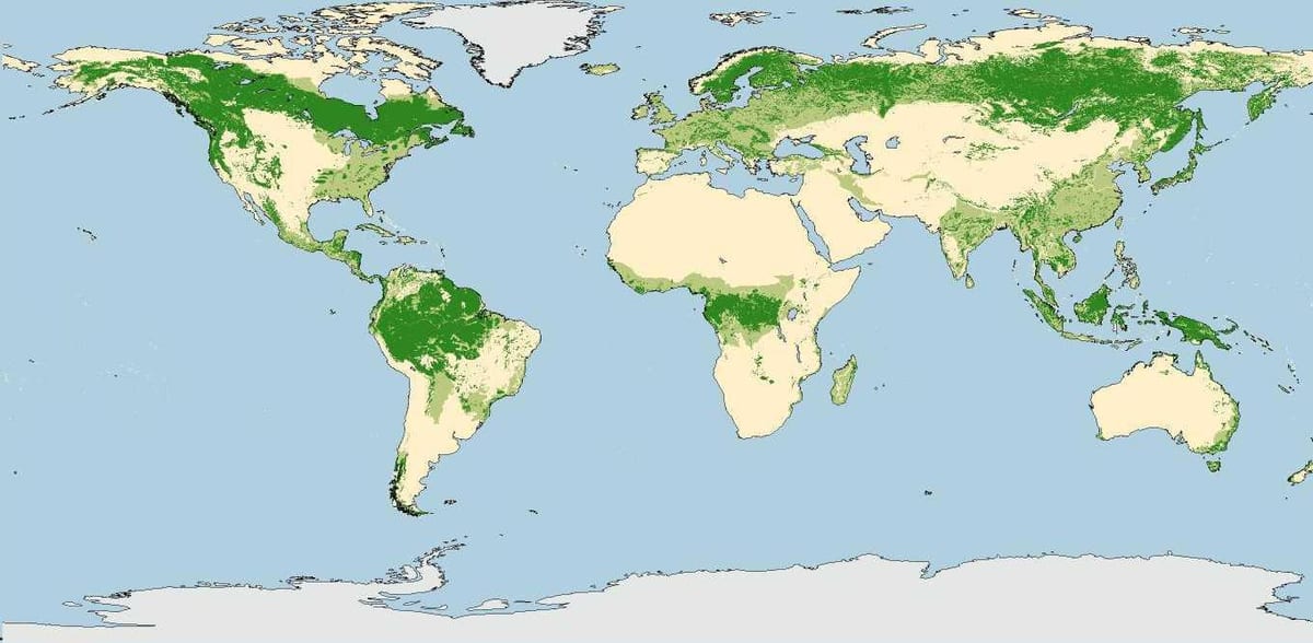 Australien Wälder Karte