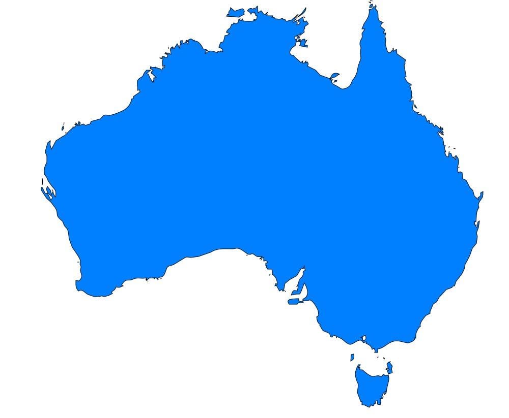 Australien-Vektor-Karte