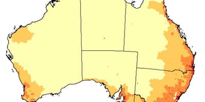 Bevölkerung Karte von Australien