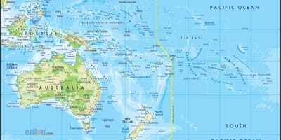 Karte von Australien-Inseln