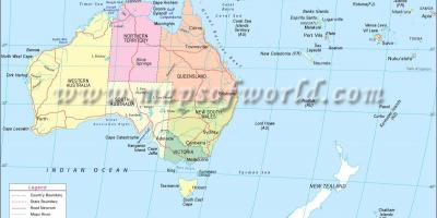 Karte von Australien Kontinent
