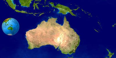 Karte von Australien satellite