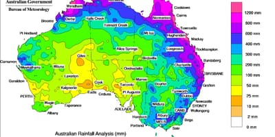Wetter-Stadtplan von Australien