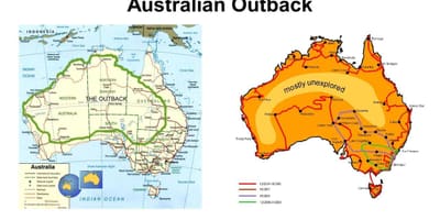 Australian outback-Karte